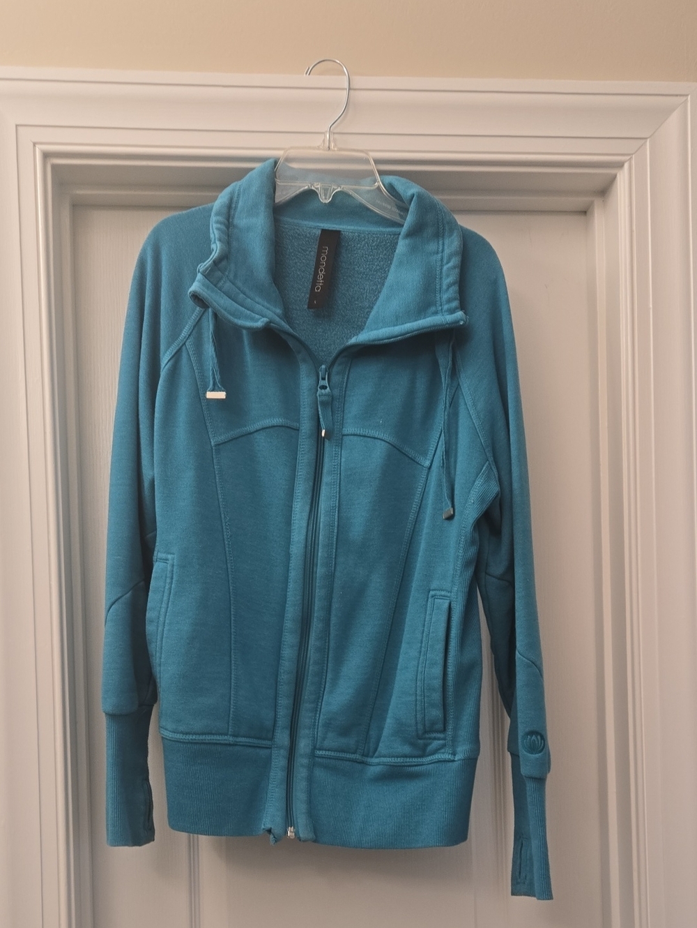 Mondetta Teal Full-Zip Bomber Jacket